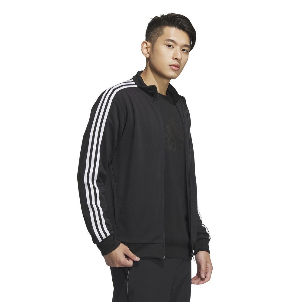 新品  adidasアディダス THREE STRIPES 上下セットジャージ黒