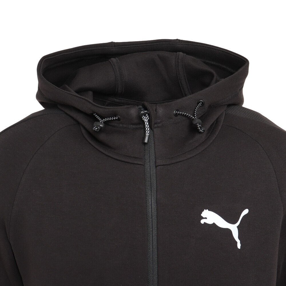 プーマ（PUMA）（メンズ）ジャージ 上下セット メンズ EVOSTRIPE フルジップ フーディー 675626 01 BLK/523537 01 BLK