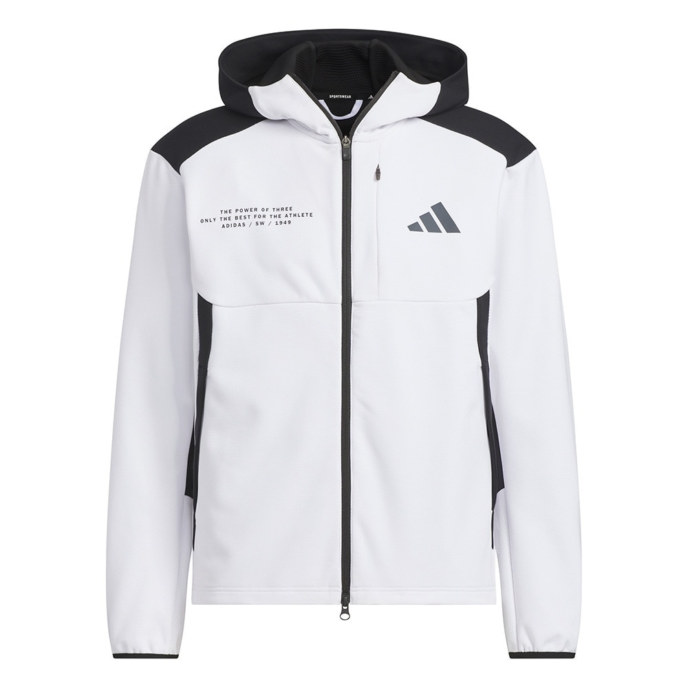 アディダス（adidas）（メンズ）アダプテーション ダブルニット フード付き上下セット KQD57-JM2082 KQD49-JM2112