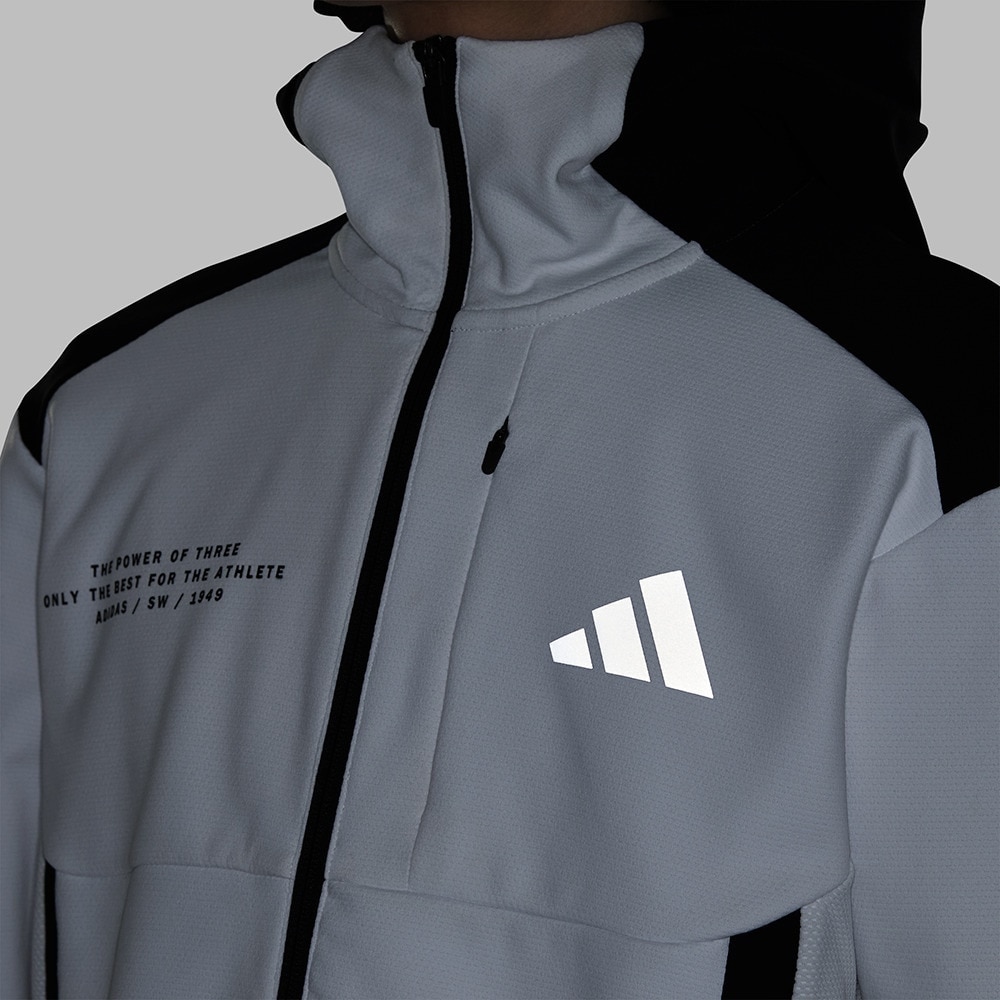 アディダス（adidas）（メンズ）アダプテーション ダブルニット フード付き上下セット KQD57-JM2082 KQD49-JM2112