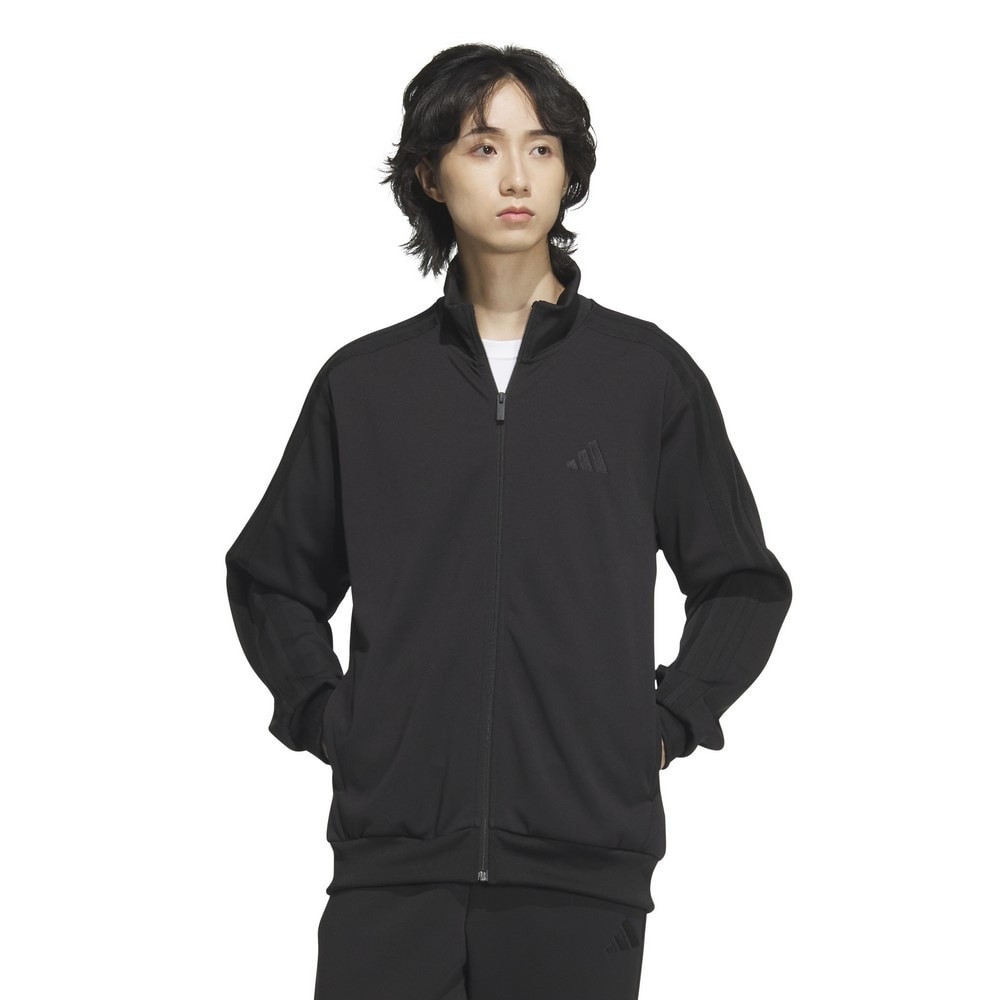 アディダス（adidas）（メンズ）スリーストライプス レギュラーフィット ダブルニット 上下セット JZR00-JV6980 JZR01-JV6984