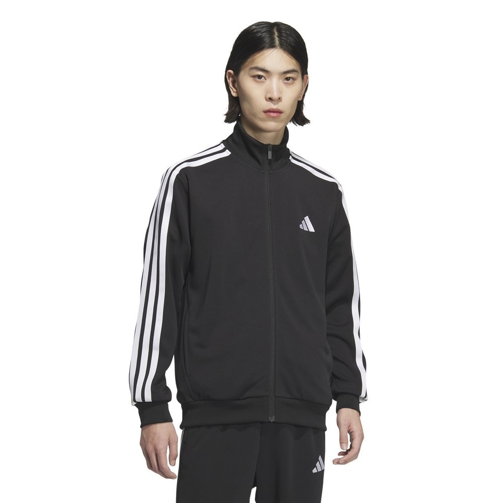 アディダス（adidas）（メンズ）スリーストライプス レギュラーフィット ダブルニット 上下セット JZR00-JV6977 JZR01-JV6982