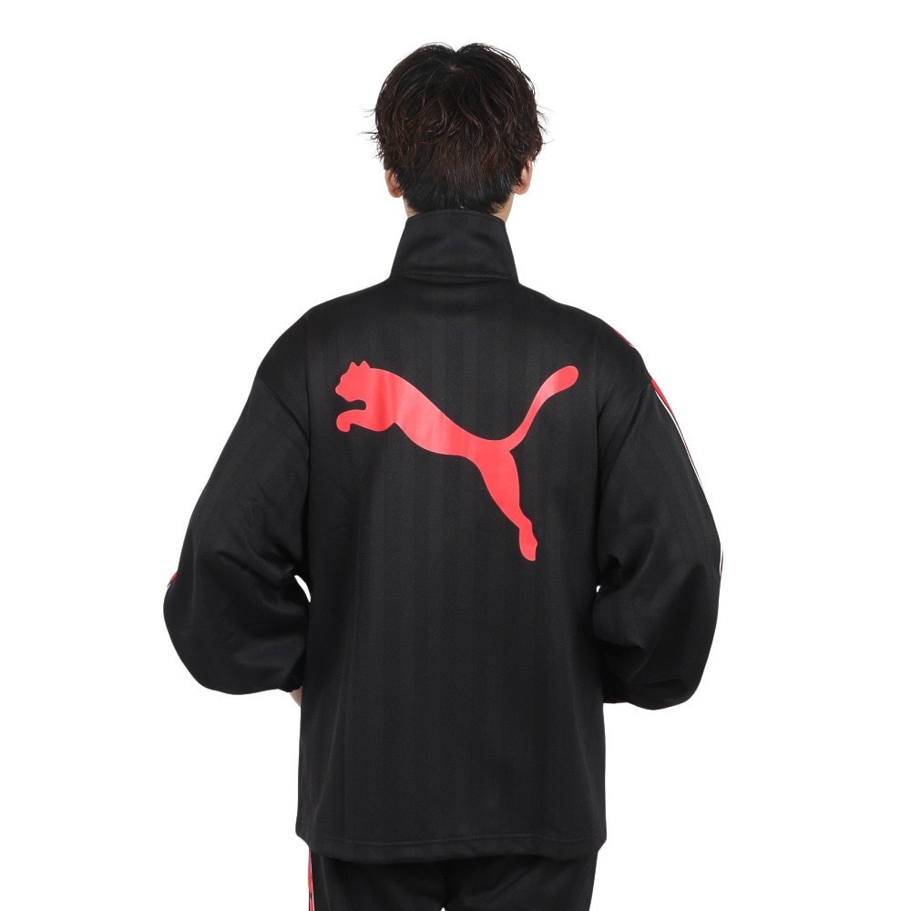 プーマ（PUMA）（メンズ）トレーニング シャドウ ストライプ ニット 上下セット 527754 527755 01 BLK
