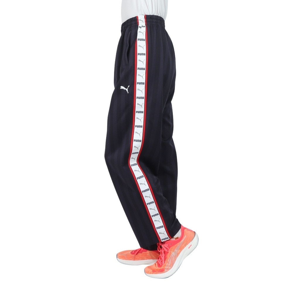 プーマ（PUMA）（メンズ）トレーニング シャドウ ストライプ ニット 上下セット 527754 527755 06 NVY