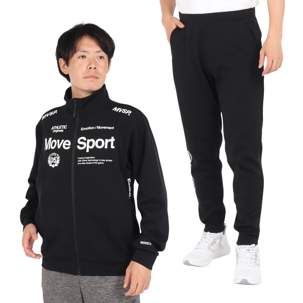 デサント（DESCENTE）（メンズ）オーセンティック スタンドジャージ上下セット ST4FSWZ3XB BK00 ST4FLPZ3XB