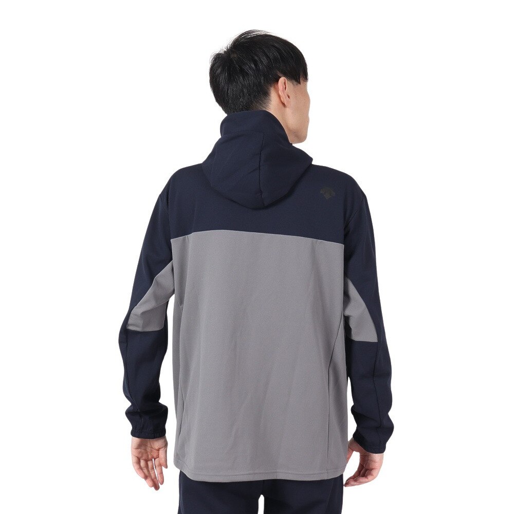デサント（DESCENTE）（メンズ）ジャージ メンズ WIND-X ウォームフーデッドアウター DMMUJC24XB GY グレー