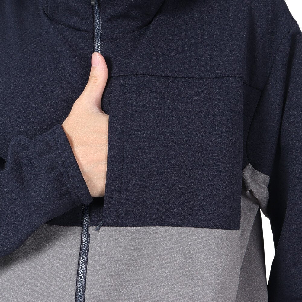 デサント（DESCENTE）（メンズ）ジャージ メンズ WIND-X ウォームフーデッドアウター DMMUJC24XB GY グレー