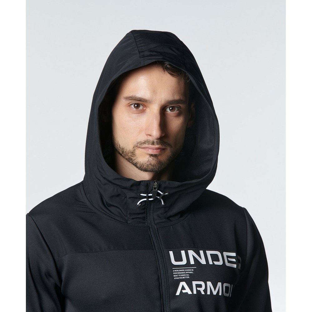 アンダーアーマー（UNDER ARMOUR）（メンズ）ジャケット メンズ アーマーニット ハイブリッド フルジップ 1381339 001