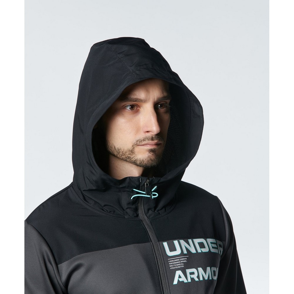 アンダーアーマー（UNDER ARMOUR）（メンズ）ジャケット メンズ アーマーニット ハイブリッド フルジップ 1381339 010