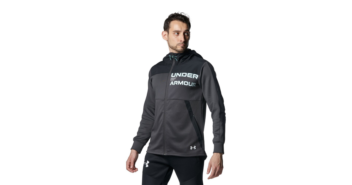 アンダーアーマー（UNDER ARMOUR）（メンズ）ジャケット メンズ アーマーニット ハイブリッド フルジップ 1381339 010