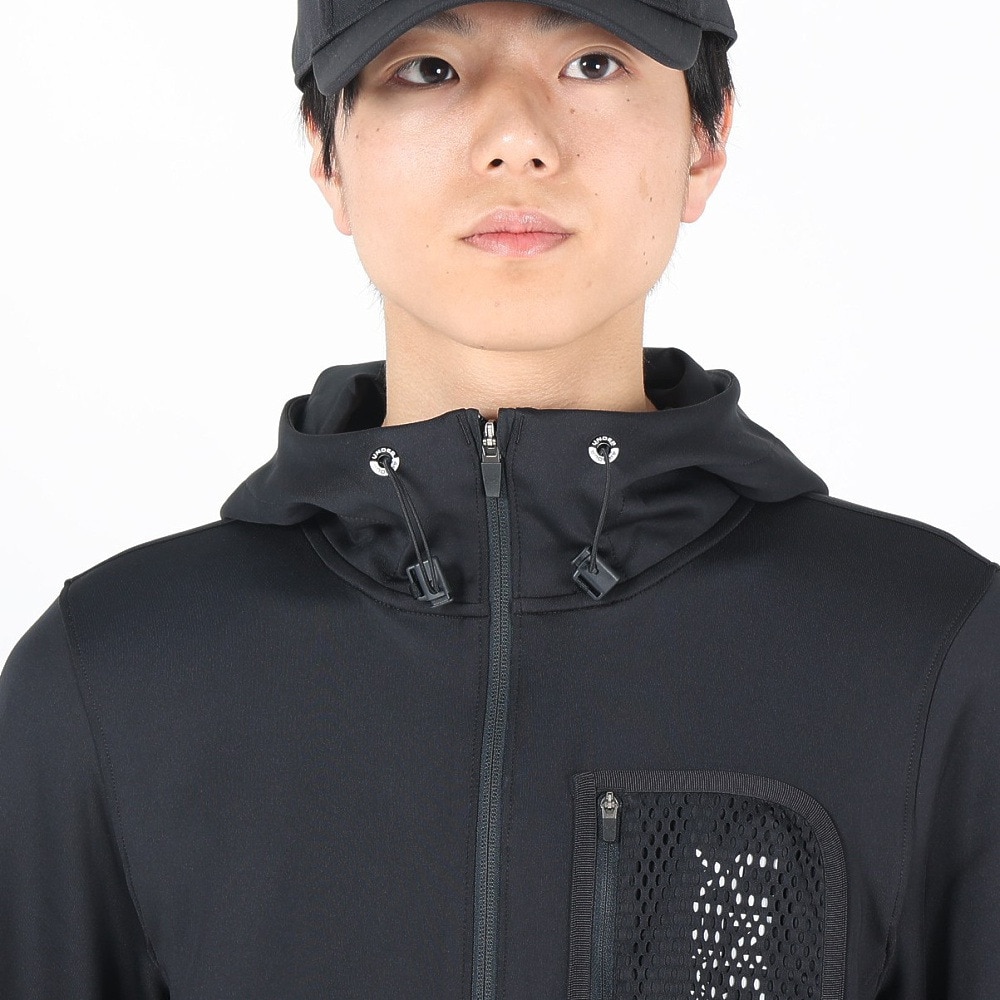アンダーアーマー（UNDER ARMOUR）（メンズ）ジャージ ジャケット スプリング ニット フルジップ フーディー 1384811 001 ブラック