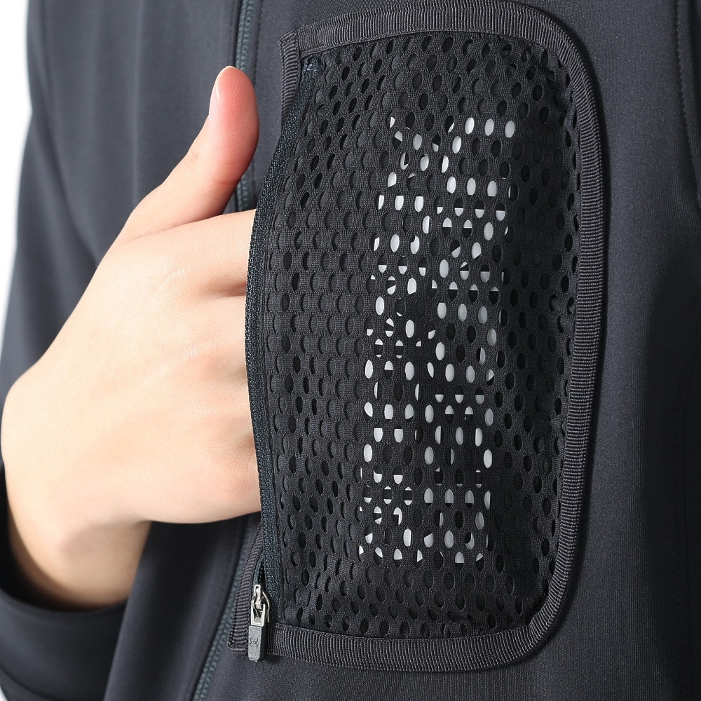 アンダーアーマー（UNDER ARMOUR）（メンズ）ジャージ ジャケット スプリング ニット フルジップ フーディー 1384811 001 ブラック