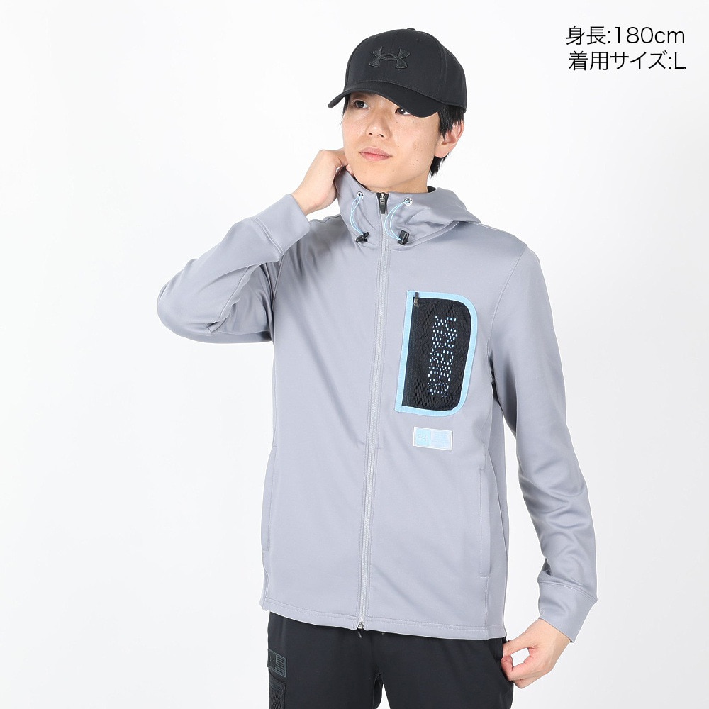 アンダーアーマー（UNDER ARMOUR）（メンズ）スプリングニット フルジップ フーディー 1384811 035