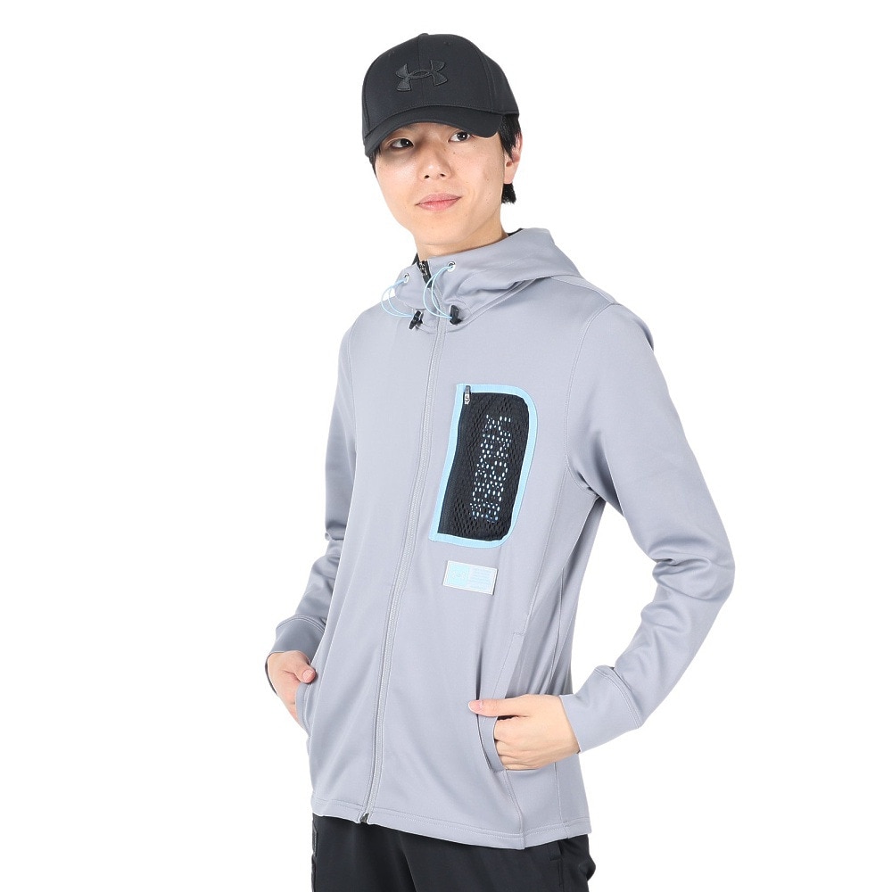 アンダーアーマー（UNDER ARMOUR）（メンズ）スプリングニット フルジップ フーディー 1384811 035