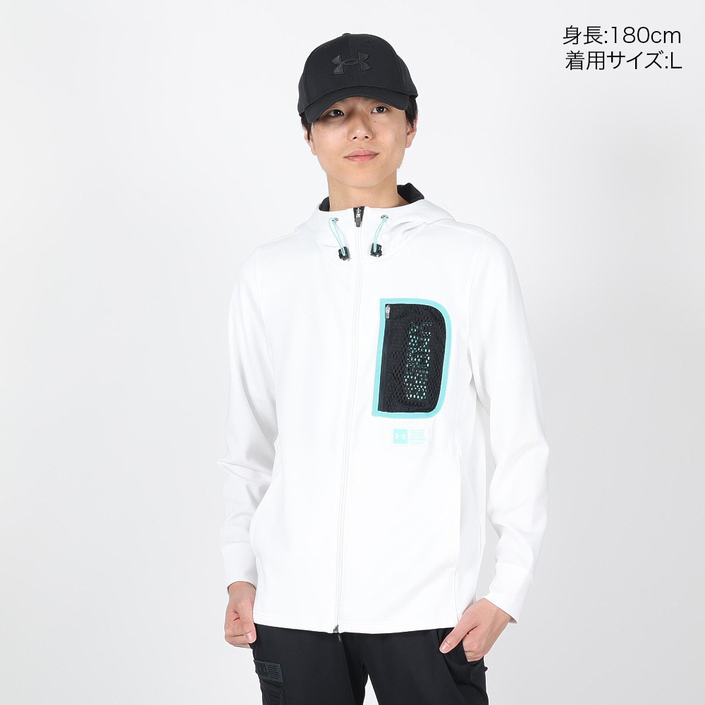 アンダーアーマー（UNDER ARMOUR）（メンズ）ジャージ ジャケット スプリングニット フルジップ フーディー 1384811 100