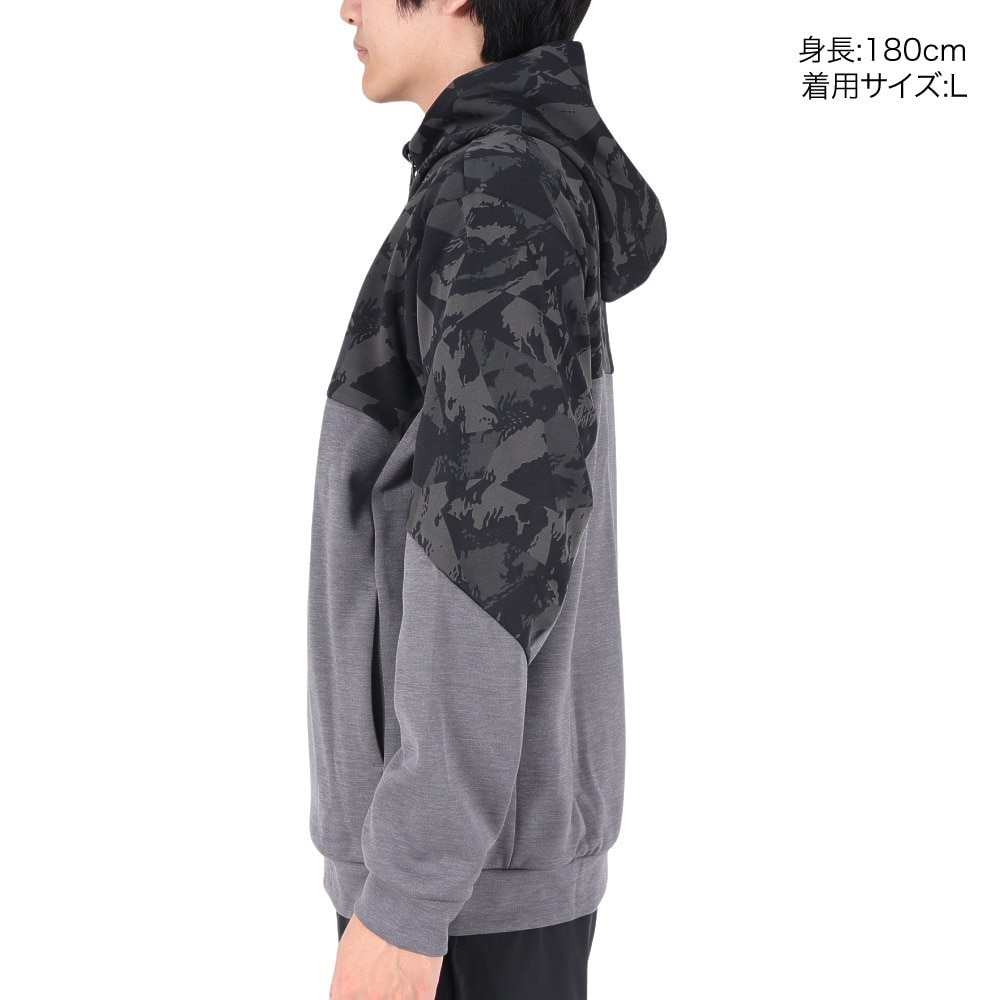 デサント（DESCENTE）（メンズ）S.F.TECH SHIELD フルジップフーディー DMMWJF23 BKGY