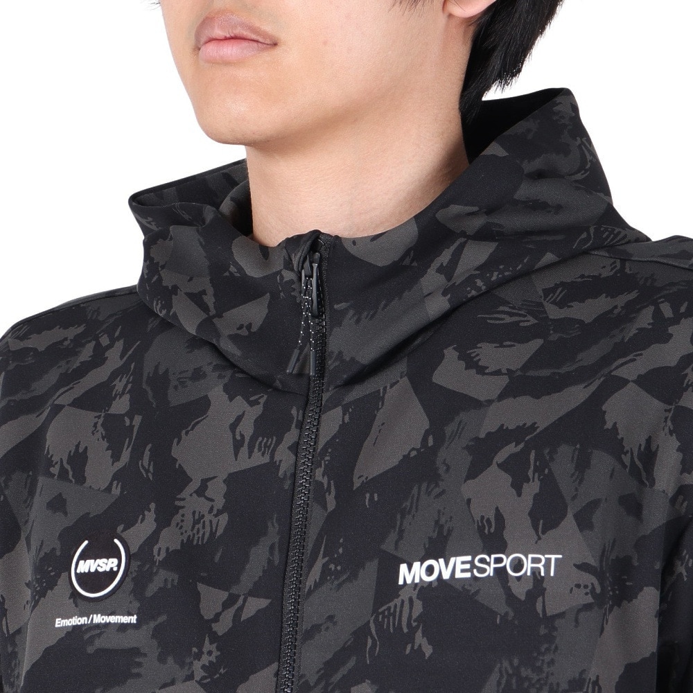 デサント（DESCENTE）（メンズ）S.F.TECH SHIELD フルジップフーディー DMMWJF23 BKGY