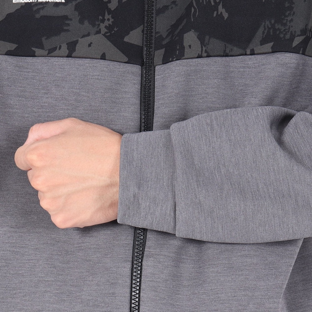 デサント（DESCENTE）（メンズ）S.F.TECH SHIELD フルジップフーディー DMMWJF23 BKGY