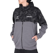 デサント（DESCENTE）（メンズ）S.F.TECH SHIELD フルジップフーディー DMMWJF23 BKGY