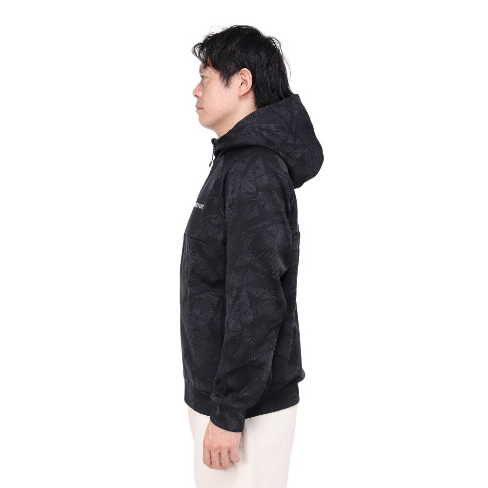 デサント（DESCENTE）（メンズ）S.F.TECH SHIELD 総柄フルジップフーディー ST4FSW44M BKBK