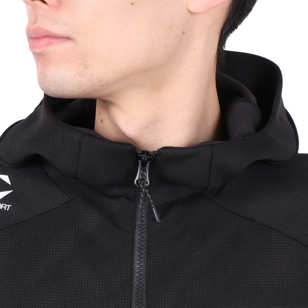デサント（DESCENTE）（メンズ）SUNSCREEN 総柄グラフィック ジャージフーディー ST5SJG10M BK00