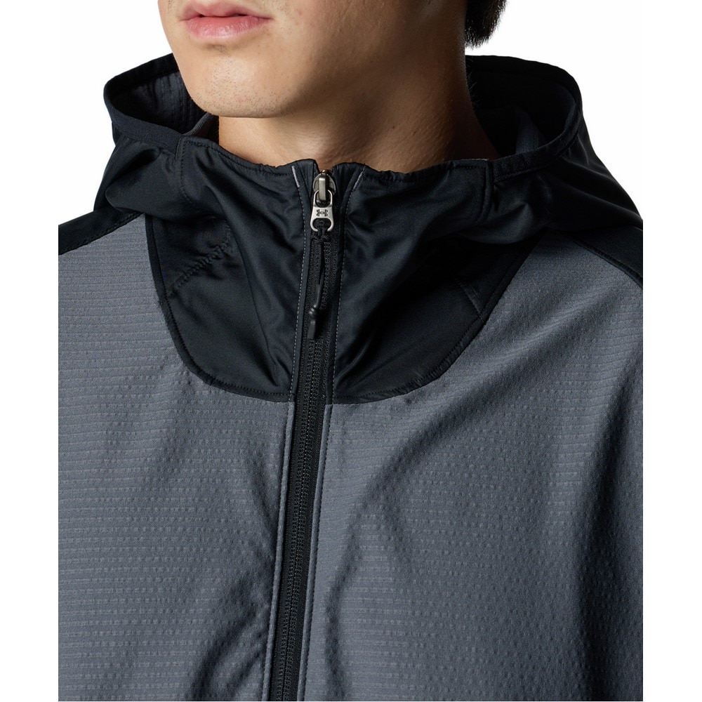 アンダーアーマー（UNDER ARMOUR）（メンズ）モチベート リブ ハイブリッド フーディー 6007382 025