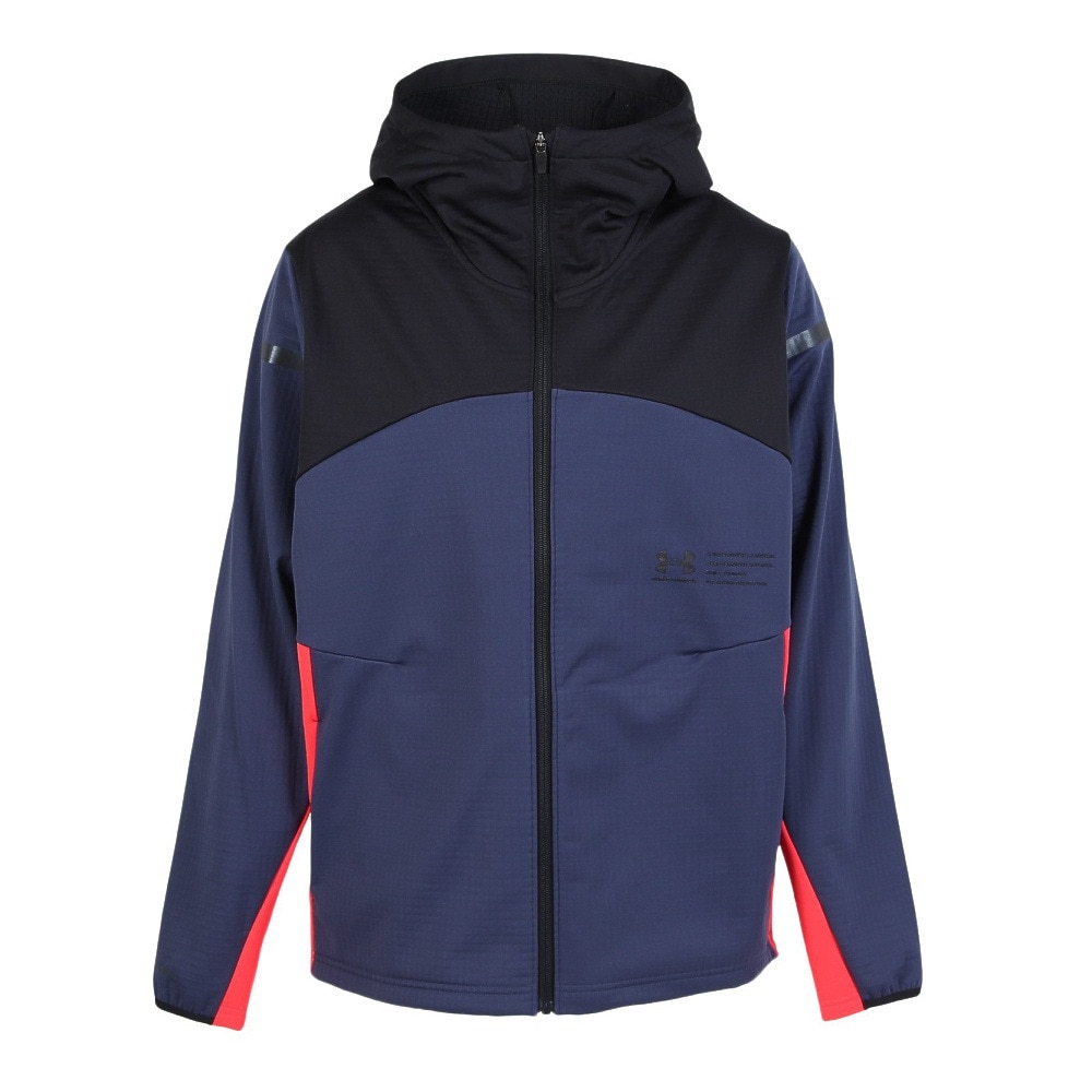 アンダーアーマー（UNDER ARMOUR）（メンズ）ウインターニット 3レイヤー フルジップ フーディー 6007393 403
