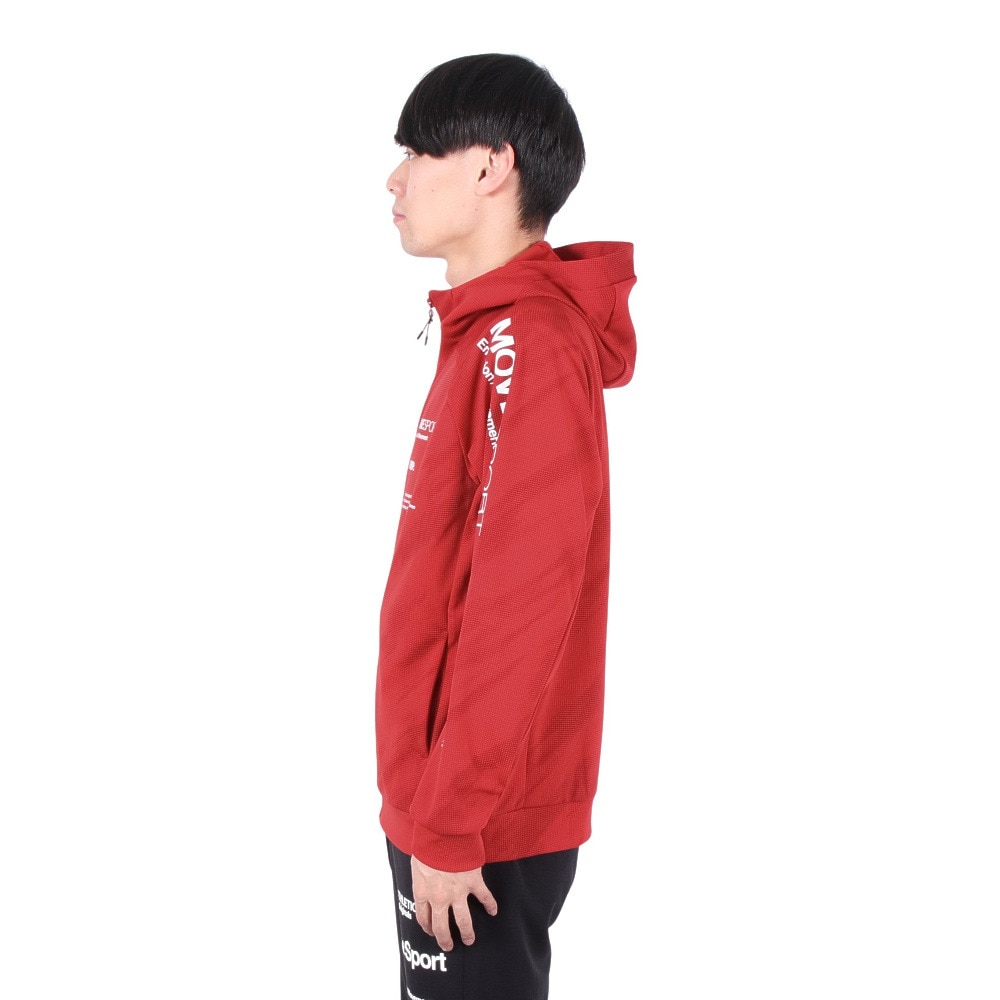 デサント（DESCENTE）（メンズ）SUNSCREEN 総柄グラフィック ジャージフーディー ST5SJG10M RD00