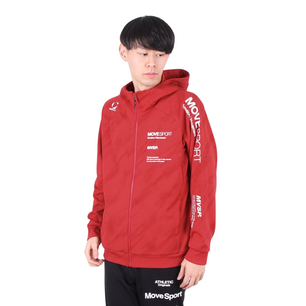 デサント（DESCENTE）（メンズ）SUNSCREEN 総柄グラフィック ジャージフーディー ST5SJG10M RD00