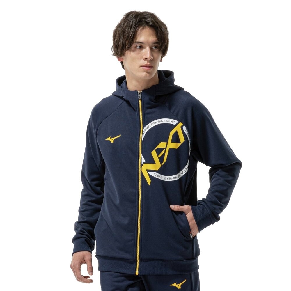 ミズノ（MIZUNO）（メンズ、レディース）N-XT 速乾スウェットジップフーディ 32JCC76614
