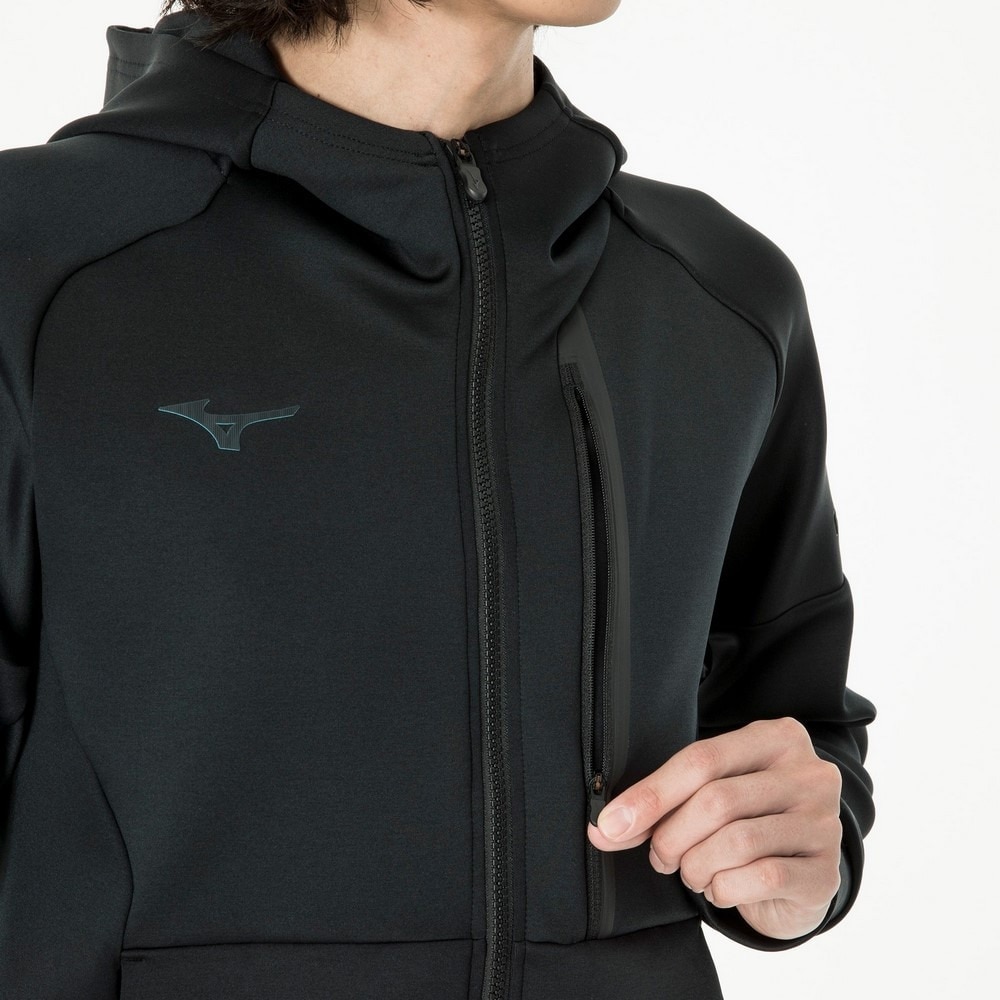 ミズノ（MIZUNO）（メンズ、レディース）パーカー メンズ ストレッチスウェットフーディ ユニセックス 32MCA05009