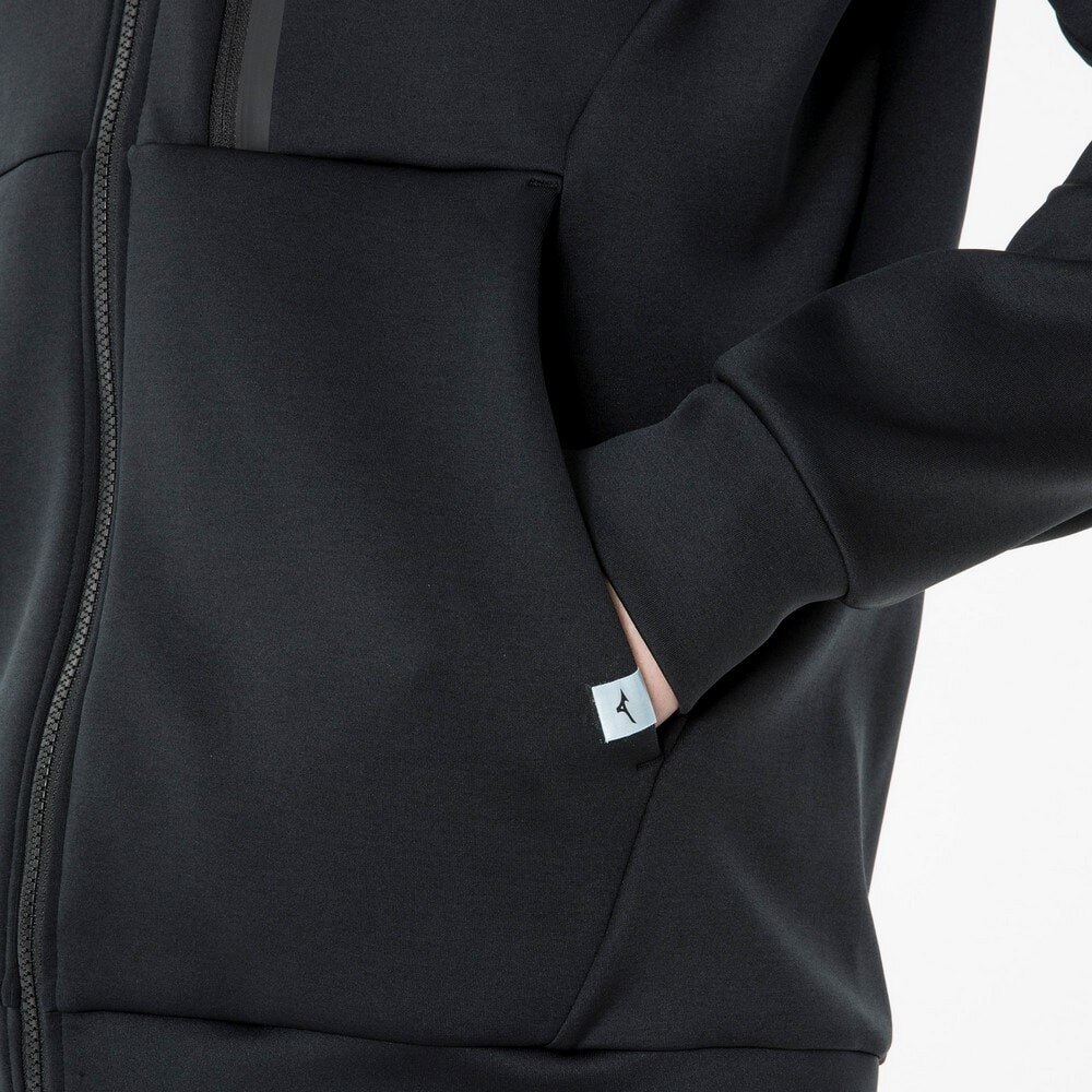 ミズノ（MIZUNO）（メンズ、レディース）パーカー メンズ ストレッチスウェットフーディ ユニセックスジャージ 上下セット