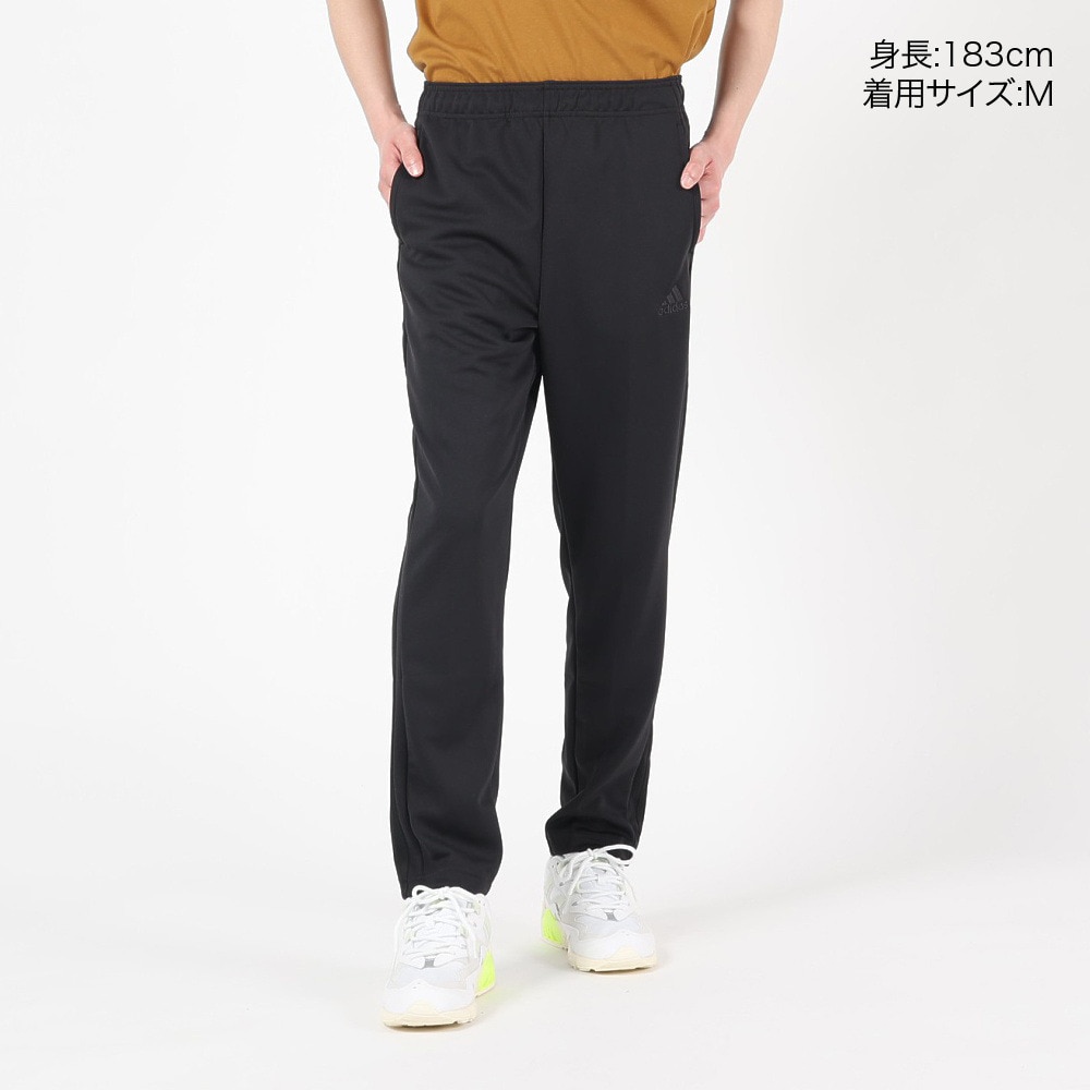 アディダス（adidas）（メンズ）パンツ ブラック 黒 スリーストライプス ダブルニット トラックパンツ BXF59-IA9380