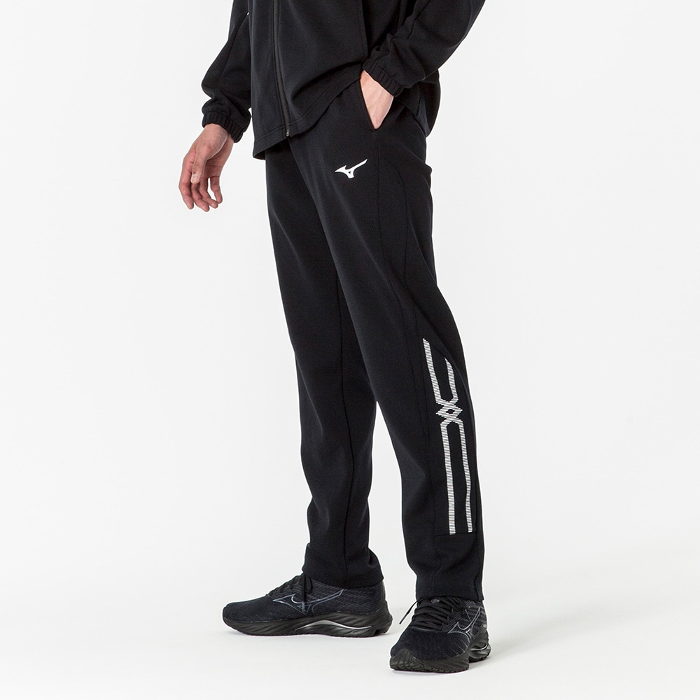 ミズノ（MIZUNO）（メンズ、レディース）MCライン ウォームアップパンツ 32MDA14009 吸汗速乾 ブラック 黒