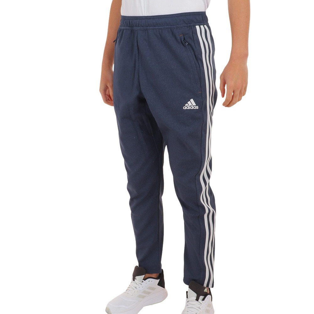 アディダス（adidas）（メンズ）パンツ メンズ デニムルック ニット トラックパンツ BXF25-IA9391 ネイビー