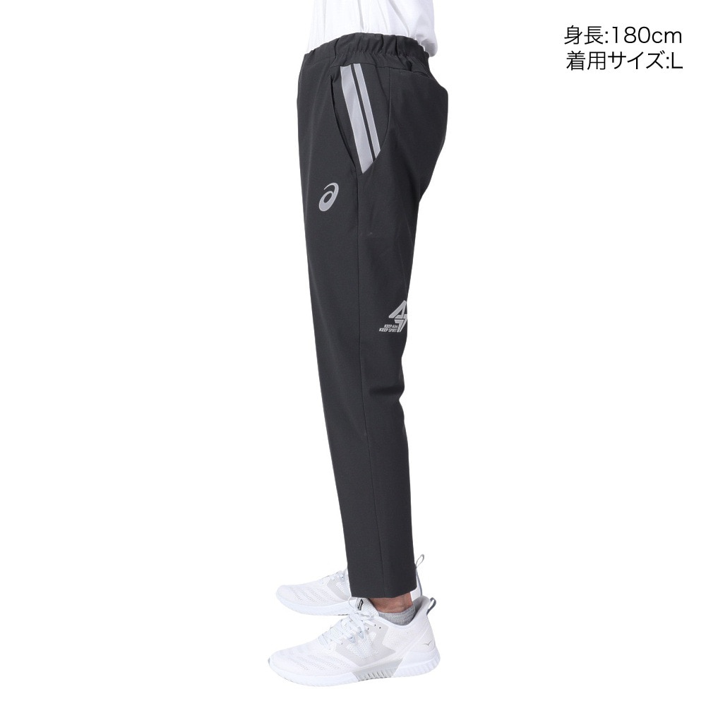 アシックス（ASICS）（メンズ）パンツ 防風 通気 ストレッチ グレー A77Evol. ウインドバリアパンツ 2031E635