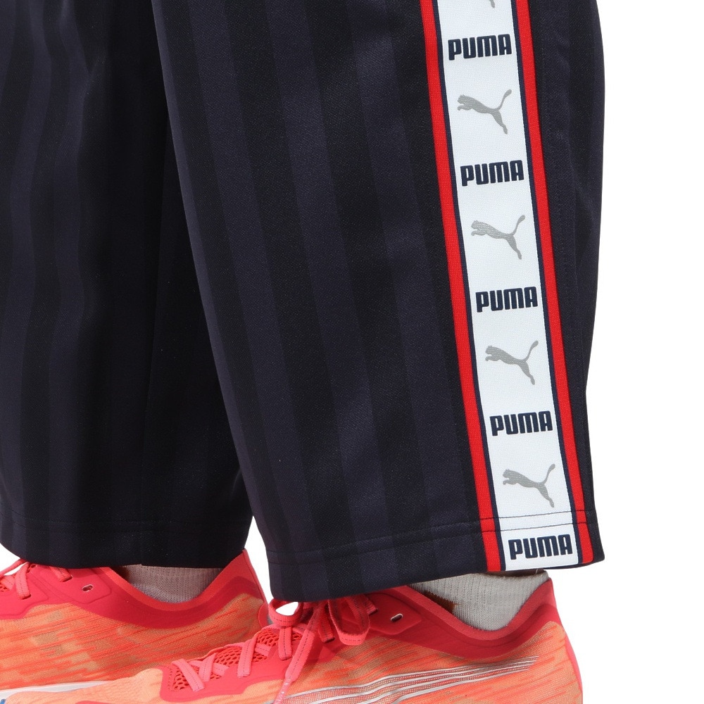 プーマ（PUMA）（メンズ）トレーニング シャドウ ストライプ ニット パンツ 527755 06 NVY