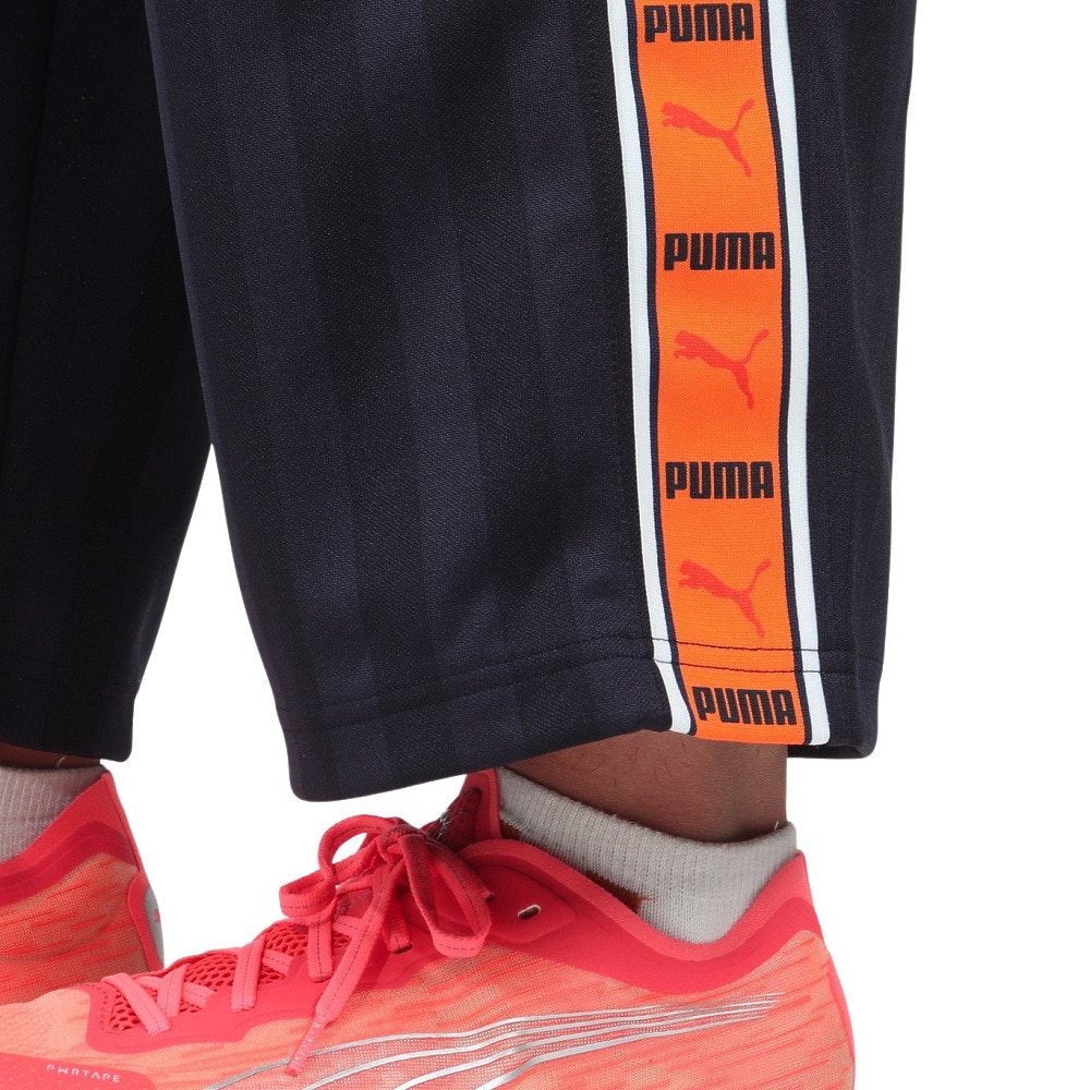 プーマ（PUMA）（メンズ）トレーニング シャドウ ストライプ ニット パンツ 527755 61 NVY