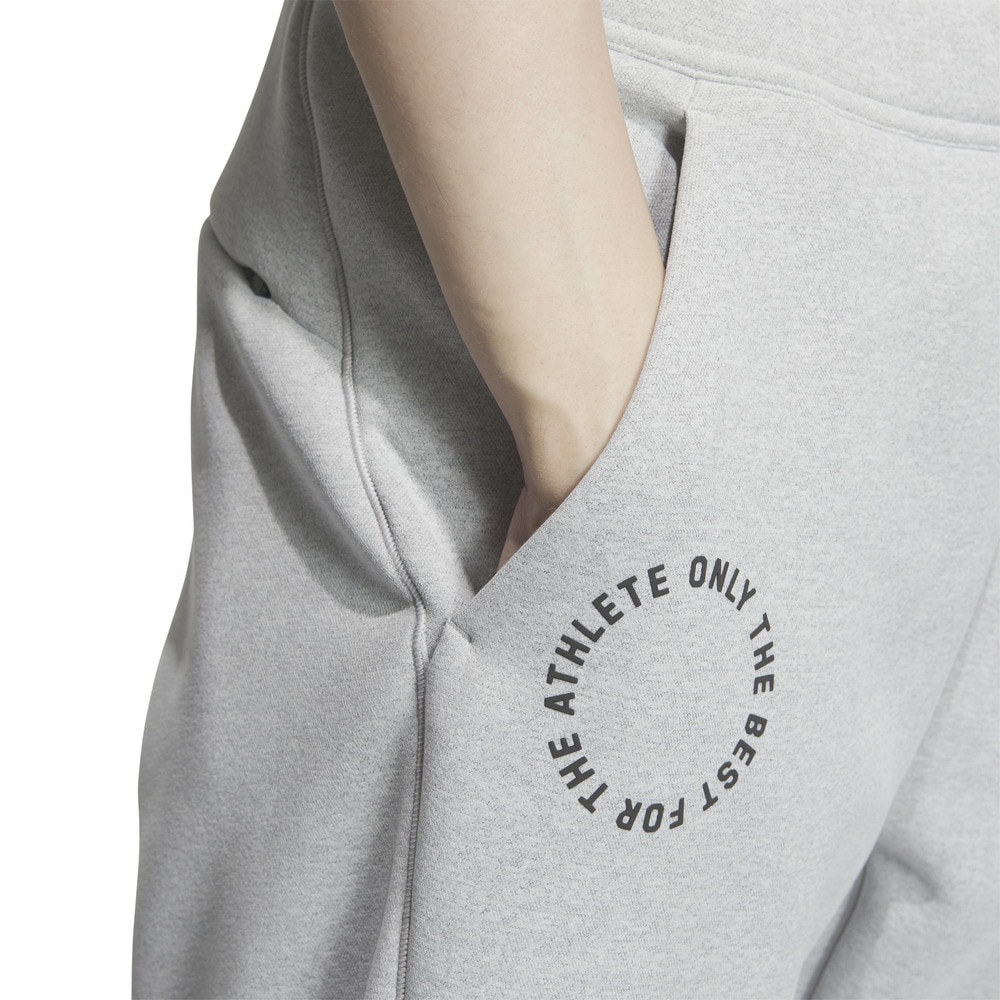 アディダス（adidas）（メンズ）スタンダード.1 パイルバックダブルニット 9/10丈 テーパードレッグオープンヘム トラックパンツ KWY04-JH1027