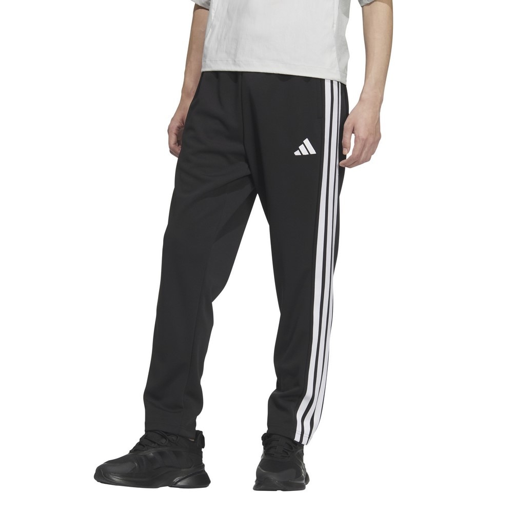 アディダス（adidas）（メンズ）スリーストライプス レギュラーフィット ダブルニット オープンヘム トラックパンツ JZR01-JV6982