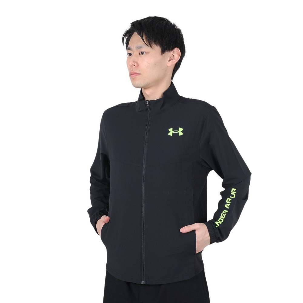 アンダーアーマー（UNDER ARMOUR）（メンズ）Summer Woven フルジップ長袖シャツ 1371914 002 フィットネス