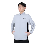 アンダーアーマー（UNDER ARMOUR）（メンズ）ジャケット 上 ストレッチ グレー サマーウーブン フルジップ ジャケット 1371914 011 ブラック