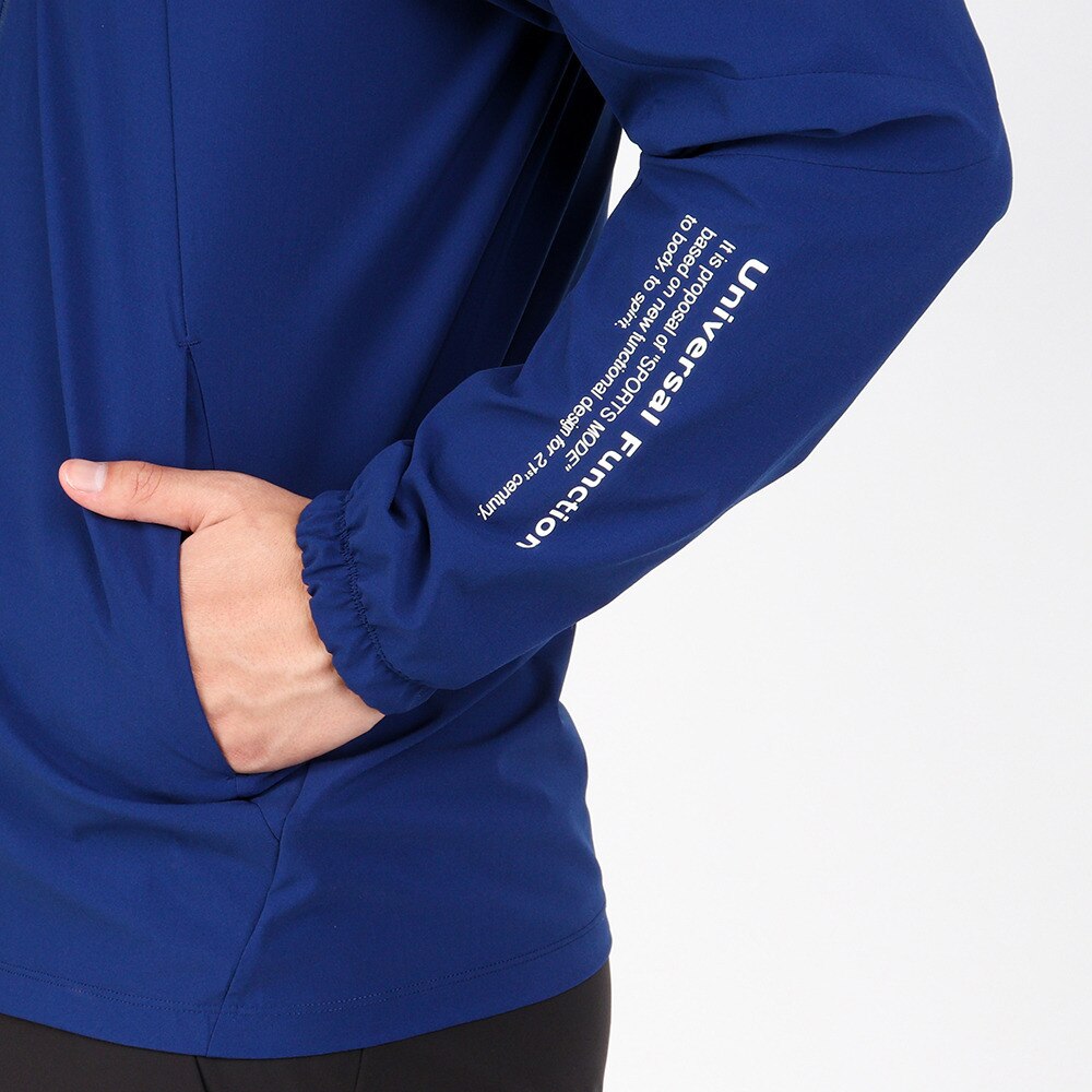 デサント（DESCENTE）（メンズ）AIRY TRANSFER ライトリップフーデッドジャケット DMMTJF14 BL★★★