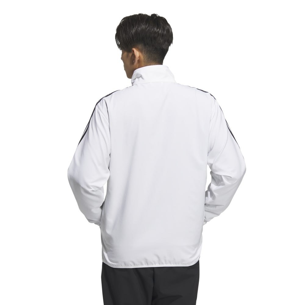 アディダス（adidas）（メンズ）ジャケット ホワイト 白 スリーストライプス レギュラーフィット ライトウーブントラックトップ BXF54-IA9376