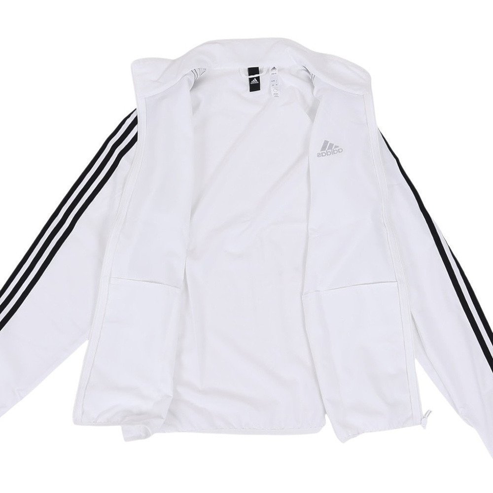 アディダス（adidas）（メンズ）ジャケット ホワイト 白 スリーストライプス レギュラーフィット ライトウーブントラックトップ BXF54-IA9376