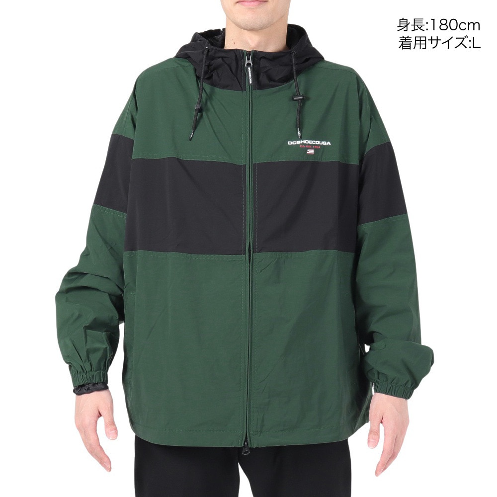 ディーシーシューズ（DC SHOES）（メンズ）23 HOODED JACKET フードジャケット 23SPDJK231023GRN