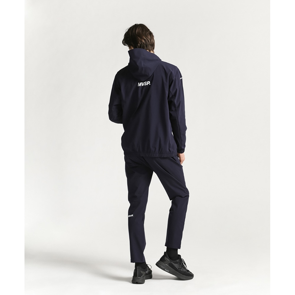 デサント（DESCENTE）（メンズ）ジャケット 撥水 ストレッチ ネイビー AIRY TRANSFER ライトリップ DMMVJF11 NV 