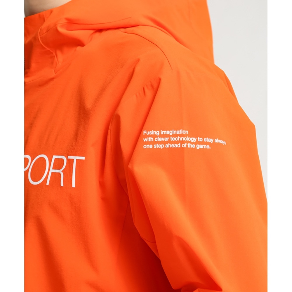 デサント（DESCENTE）（メンズ）ジャケット メンズ AIRY TRANSFER ライトリップ DMMVJF11 OR オレンジ