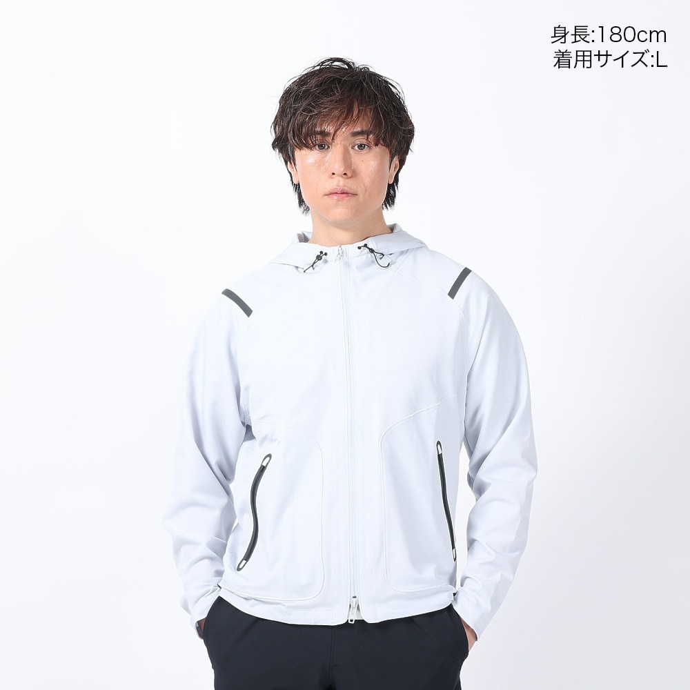 アンダーアーマー（UNDER ARMOUR）（メンズ）ジャケット ストレッチ 撥水 グレー アンストッパブル ジャケット 1370494 014