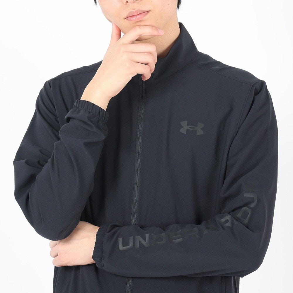 アンダーアーマー（UNDER ARMOUR）（メンズ）ジャケット ブラック 黒 フレッシュ ウーブン フルジップ ジャケット 1384815 001